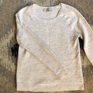 White leopard sweater- LOFT